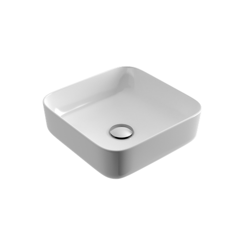 Cori 38 umywalka nablatowa 38,5x38,5 cm  kwadratowa, biały połysk na Arena.pl