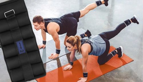 Obciążenia na rzep na przeguby nogi ręce ciężarki 2x 2kg neoprenowe na Arena.pl