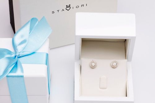 Emaga Złote kolczyki KZD3876 - Diament na Arena.pl