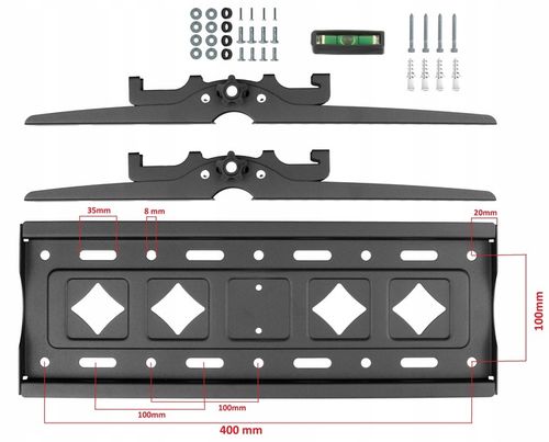 Super Mocny Uchwyt do Telewizora 25-80 cali 80kg Regulacja nachylenia na Arena.pl