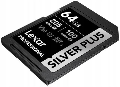 Karta SD Lexar 64GB Silver Plus SDXC UHS-I U3 V30 na Arena.pl