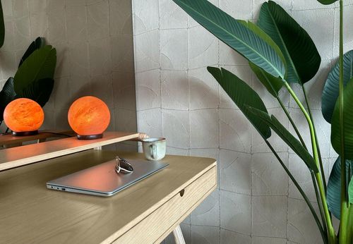 Lampa solna HIMALAJSKA 3-4 kg okrągła jonizator powietrza księżyc Luna na Arena.pl