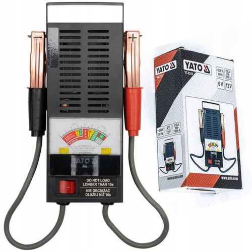 YATO TESTER AKUMULATORÓW MIERNIK ANALOGOWY 6V 12V 200 -1000A YT-8310 na Arena.pl