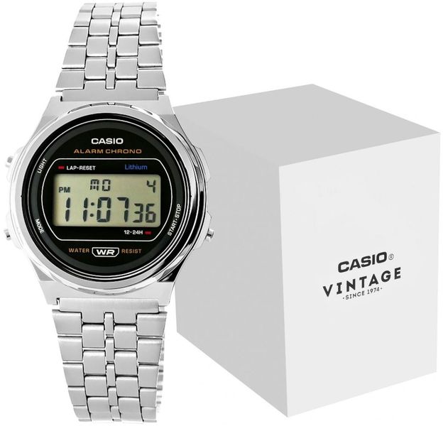Zegarek Damski CASIO A171WE-1AEF + BOX zdjęcie 2