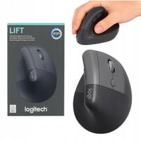 Pionowa Myszka Ergonomiczna Bezprzewodowa Logitech Lift Komfort dom