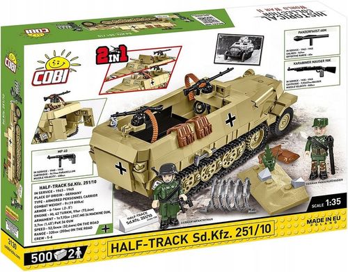 Klocki COBI 3130 transporter opancerzony Half-Track Sd.Kfz. 251/10 na Arena.pl