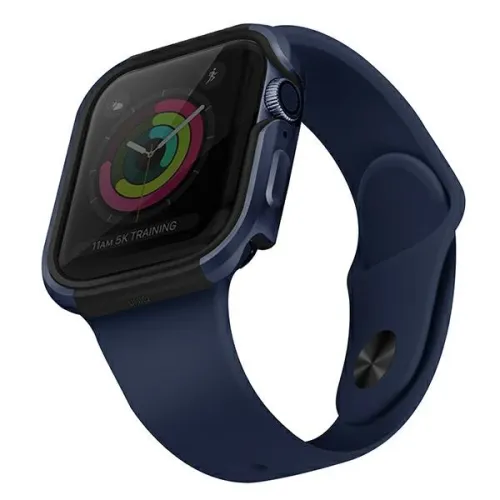Etui UNIQ Valencia na Apple Watch 4 / 5 / 6 / SE 40mm - niebieski na Arena.pl