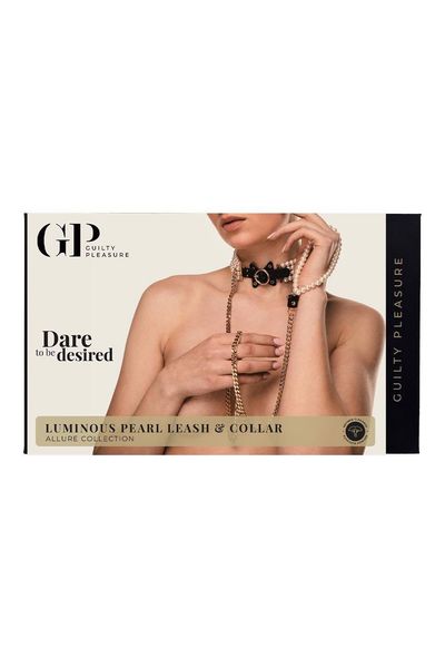 Guilty Pleasure Luminious Pearl Leash And Collar zdjęcie 1