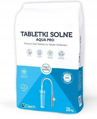 Sól w tabletkach do zmiękczaczy wody Ciech 25 kg na Arena.pl