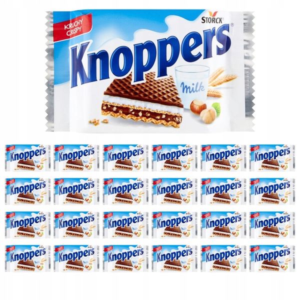Knoppers Wafelek mleczno-orzechowy 25 g x 24 szt zdjęcie 1