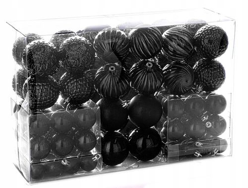 BOMBKI CHOINKOWE nietłukące ZESTAW 100szt piękny zestaw ŚWIĘTA na Arena.pl