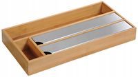 Obcinarka dyspenser do folii spożywczej Kesper organizer bambusowy 42x19 cm