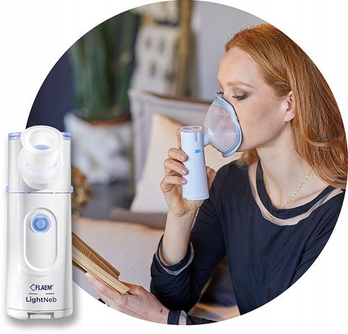INHALATOR MEMBRANOWY SIATECZKOWY FLAEM LIGHTNEB PRZENOŚNY TRYB NOCNY CICHY na Arena.pl