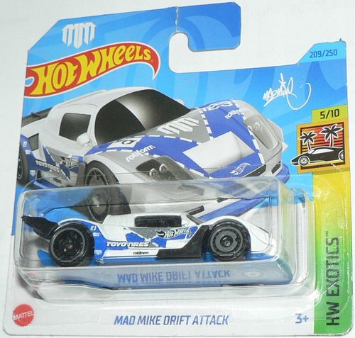 HOT WHEELS 2023 MAD MIKE DRIFT ATTACK HKG56 209/250 HW EXOTICS 5/10 na Arena.pl