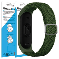 beline pasek mi band 3/4 textilezielony/green