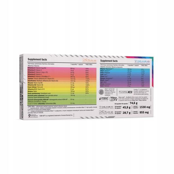Multiwitaminy Olimp Vita-Min Multiple Sport 40+ 60 kaps. zdjęcie 3