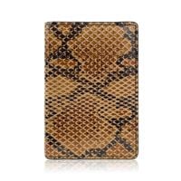 etui na karty skóra naturalna z wężowym printem eleganckie