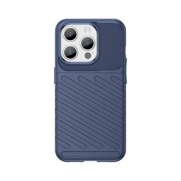 Pancerne etui iPhone 15 Pro Thunder Case - niebieskie zdjęcie 1
