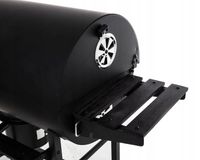 GRILL GRIL OGRODOWY WĘGLOWY POKRYWA POPIELNIK TERMOMETR BECZKA