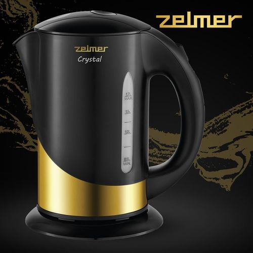 Czajnik elektryczny Zelmer ZCK7630 Gold 2200 W 1,7 l czarny na Arena.pl