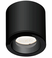 Ruchoma lampa natynkowa Form do ogrodu okrągła IP65 czarna