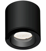 Ruchoma lampa natynkowa Form do ogrodu okrągła IP65 czarna