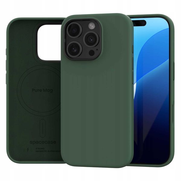 Spacecase Pure Mag Iphone 16 Pro Dark Green zdjęcie 4