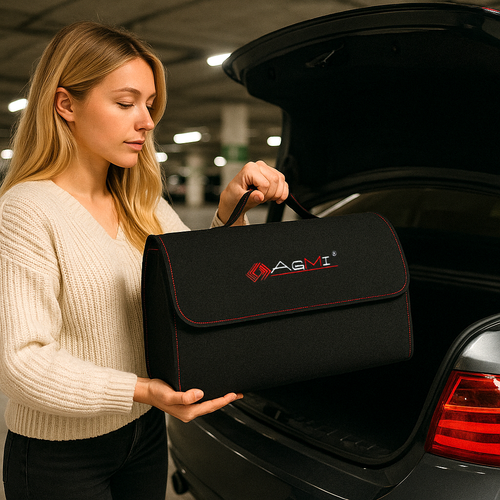 2X TORBA DO BAGAŻNIKA SAMOCHODU KUFER ORGANIZER ETUI RZEPY UCHWYTY FILC na Arena.pl