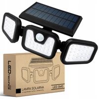Naświetlacz solarny LED czujnik ruchu zmierzchu PIR Lampa zewnętrzna