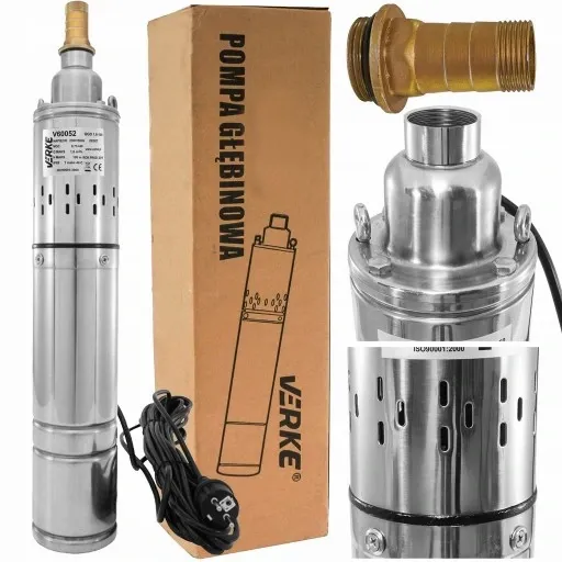 POMPA GŁĘBINOWA ŚRUBOWA DO WODY STUDNI ZANURZENIOWA CIŚNIENIOWA 750W MOCNA zdjęcie 2