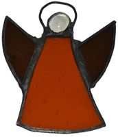 Anioł aniołek szkło witrażowe zawieszka dekoracja prezent