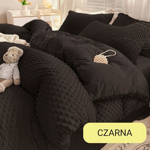 Pościel 200x220 pluszowa polarowa MINKY miś kropki 3D kolory zimowa na Arena.pl