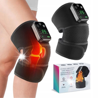 Masażer podgrzewany stabilizator kolana z masażem wibracje podgrzewanie