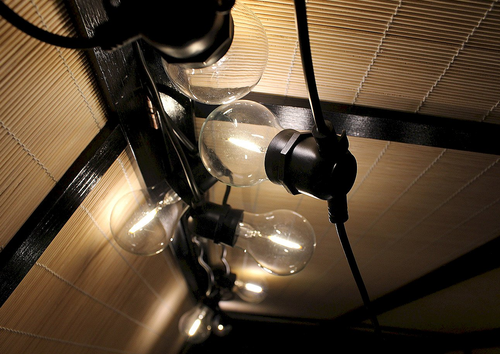 Lampki ogrodowe 10 LED, żarówki białe na Arena.pl