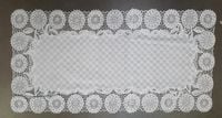 bieżnik obrus koronkowy pvc 40 x 84 cm biały