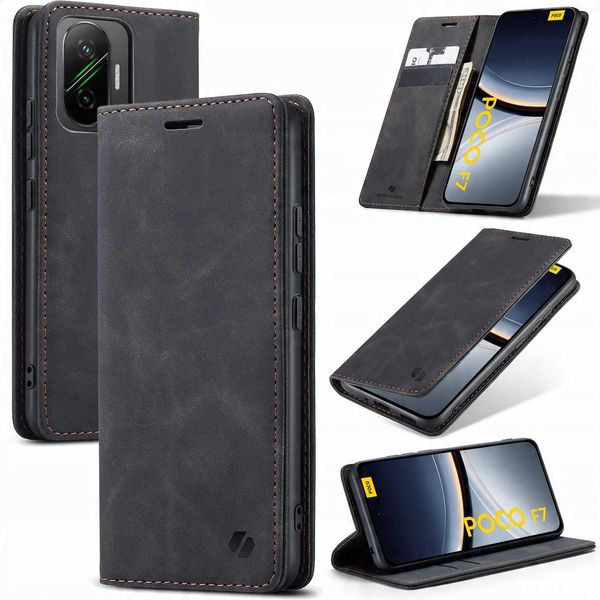 Spacecase Wallet Poco F7 5G Black zdjęcie 5