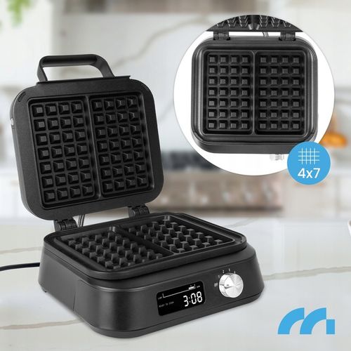 GOFROWNICA DUŻE GOFRY REGULACJA TEMPERATURY DŹWIĘK MOCNA 2200W na Arena.pl