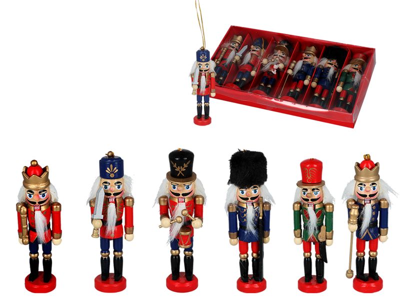 Kpl. 6 ozdób choinkowych - Ołowiany żołnierzyk zdjęcie 1