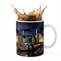 KUBEK CERAMICZNY 330ML DRUK - TIR CIĘŻARÓWKA TRANSPORT SPEDYCJA