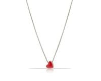 naszyjnik z czerwonym sercem z kolekcji classic (c14607/1ag)