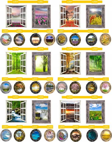 Naklejka samoprzylepna okno widoki TANIO!!! jakość na Arena.pl