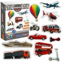 gra edukacyjna zestaw magnesów transport magdum 6032-17