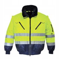 Kurtka Ostrzegawcza Pilot 3W1 - Yellow/Navy, Xxxl Odpinane Rękawy
