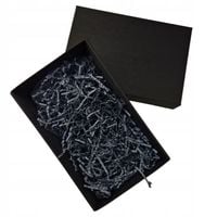 Czarny kartonik pudełko na statuetkę sianko czarne opakowanie prezent