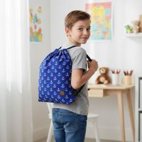 Plecak Worek Bawełniany dla dzieci Kotwice