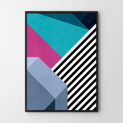 Plakat geometryczny ściana graffiti 40x50 cm na Arena.pl