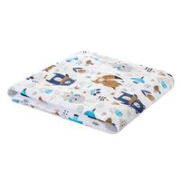 Prześcieradło z gumką na materace dziecięce ze zwierzętami - 140 x 70 cm