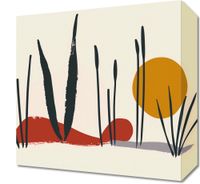 Obraz 30x30cm Trzcina przy Zachodzie