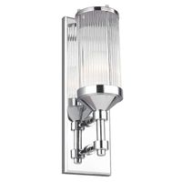 LAMPA ścienna Paulson FE-PAULSON1 Elstead FEISS metalowa OPRAWA kinkiet industrialny nad łóżko IP44 polerowany chrom przezroczysty