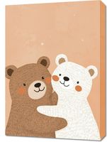 Obraz 50x70cm Wzory dla Dzieci, Dziewczynki i Chłopca - Misie